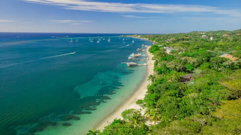 Layout of Roatan