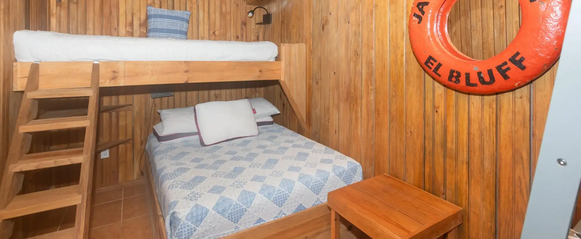 Guest apartment bedroom with bunk bed