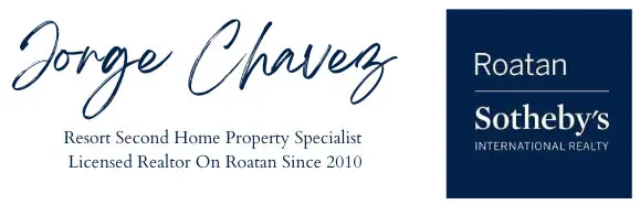 Jorge Chavez sign and roatan sothebys international realty white background logo for footer